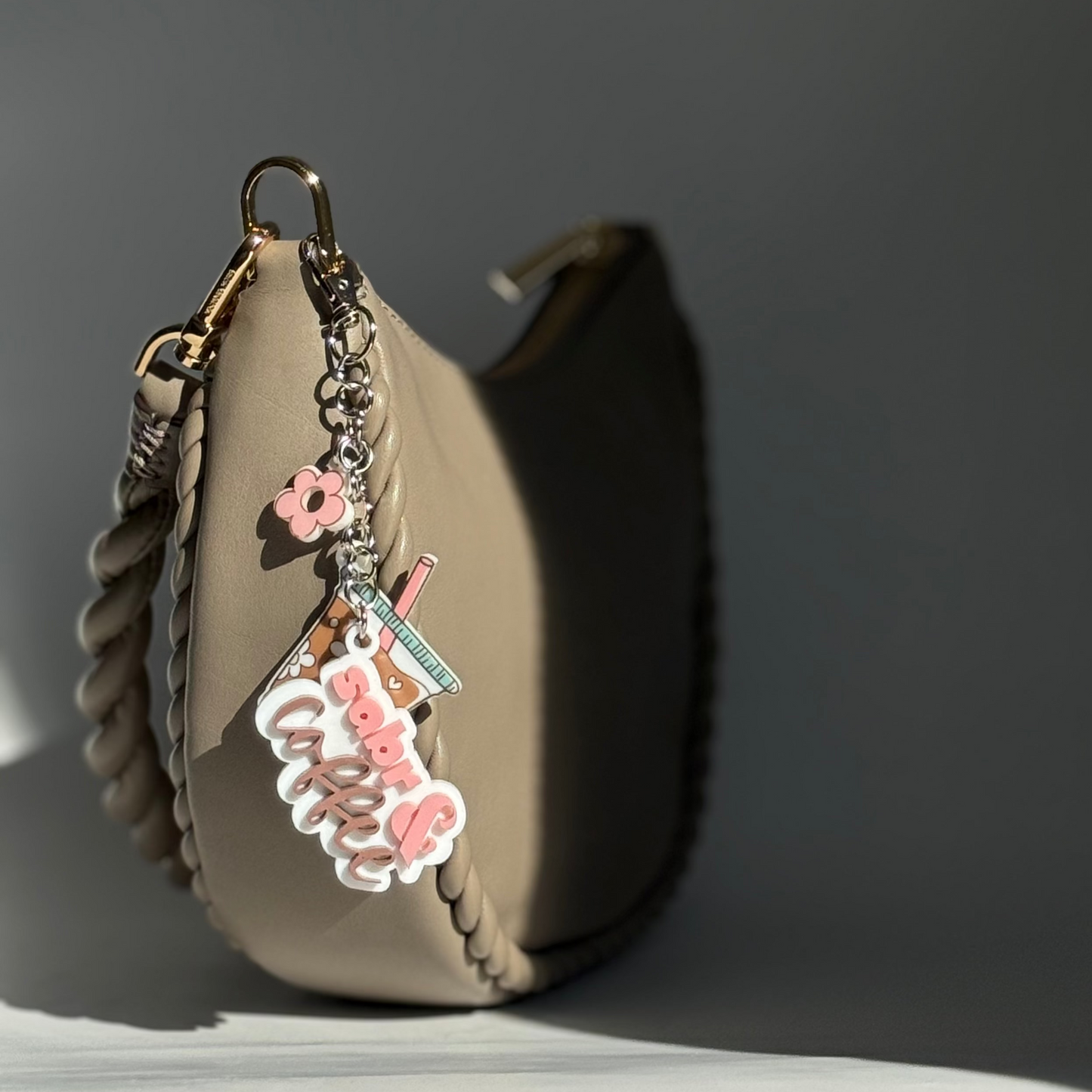"Sabr and Coffee"- Bag Charm